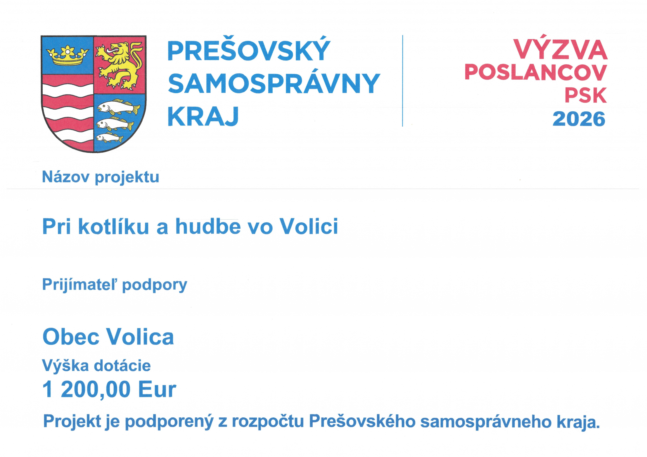 Fotka - Výzva poslancov PSK 2026